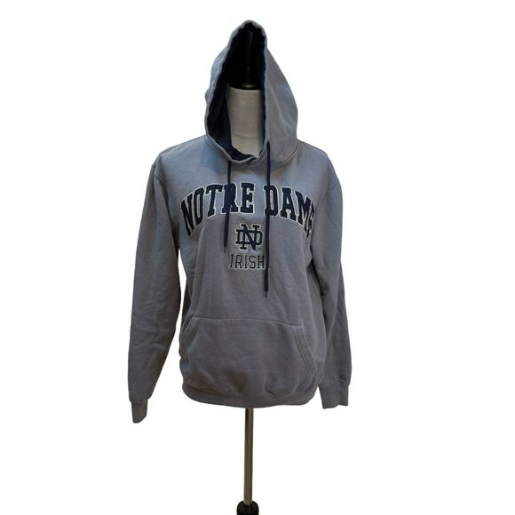 Colosseum Gray Notre‎ Dame Preppy Colligate Sweatshirt Hoodie Size S - Picture 1 of 7